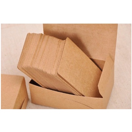 

blank kraft paper || blank card || { coklat }