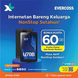 Evercoss U70B tablet 4G LTE 7inc ram 3gb rom 32gb garansi resmi