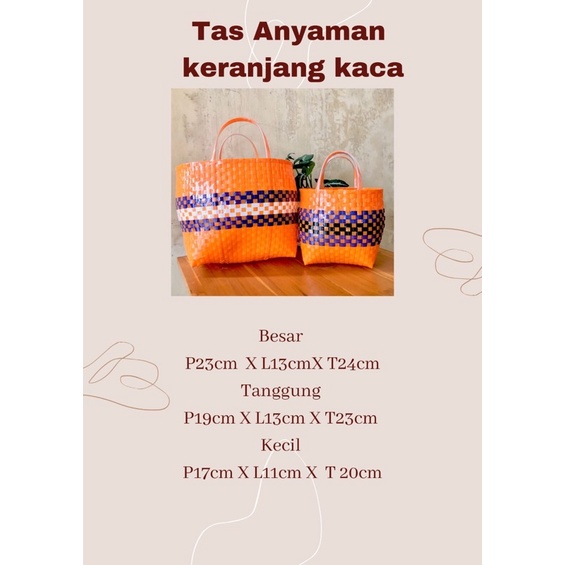 Tas Anyaman Keranjang Kaca