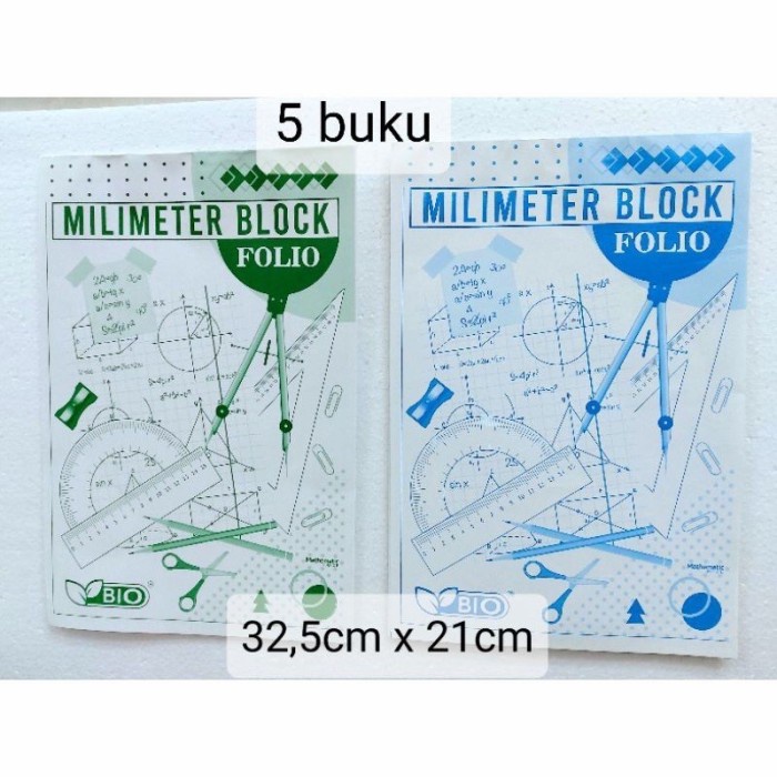

Berkualitas Buku Milimeter Block Folio 5Pcs Berkualitas