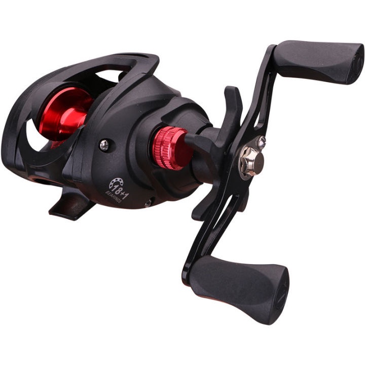 Baitcasting Reel BC Kecepatan Tinggi 10KG Max Drag Reel Pancing 7.2:1 18+1BB Rell Rill Pancing Katrol Kerekan Pancing Fishing Reel Spool Metal Aluminium Memancing Untuk Bass Di LingkunganLaut Casting Reel Wheel Gulungan kabel Gear Ba Senar Pancing Hook