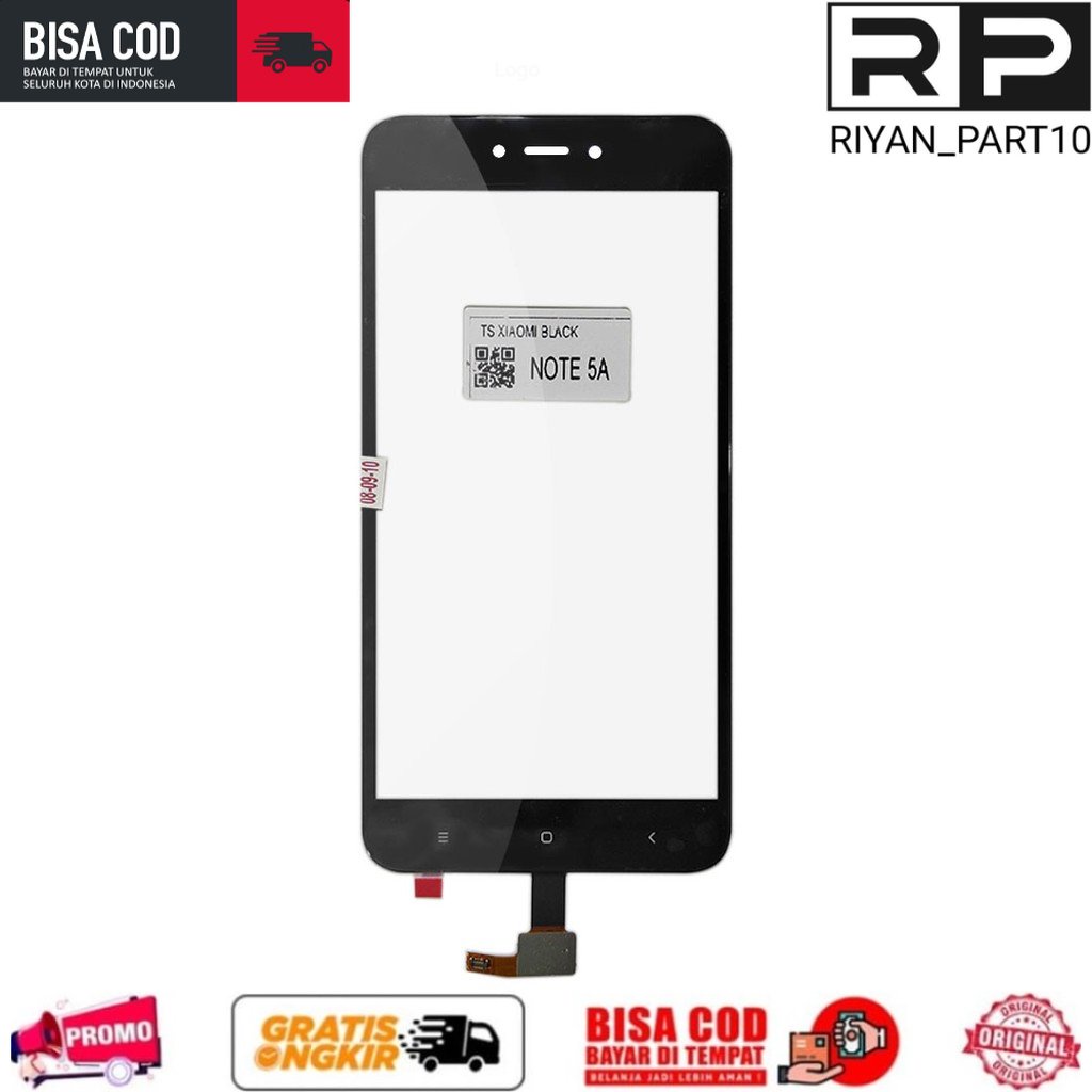 TOUCHSCREEN XIAOMI REDMI NOTE 5A 2 HOLE Touch Screen Layar Sentuh Ts Tc Original