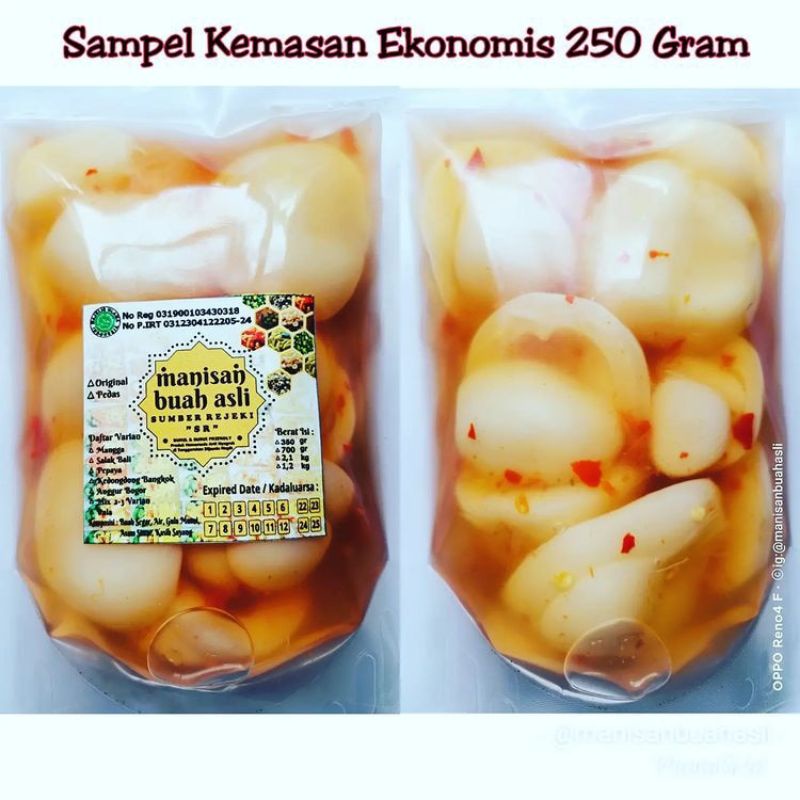 

Manisan Buah Salak Bali Pedas Kemasan Ekonomis 250 Gram