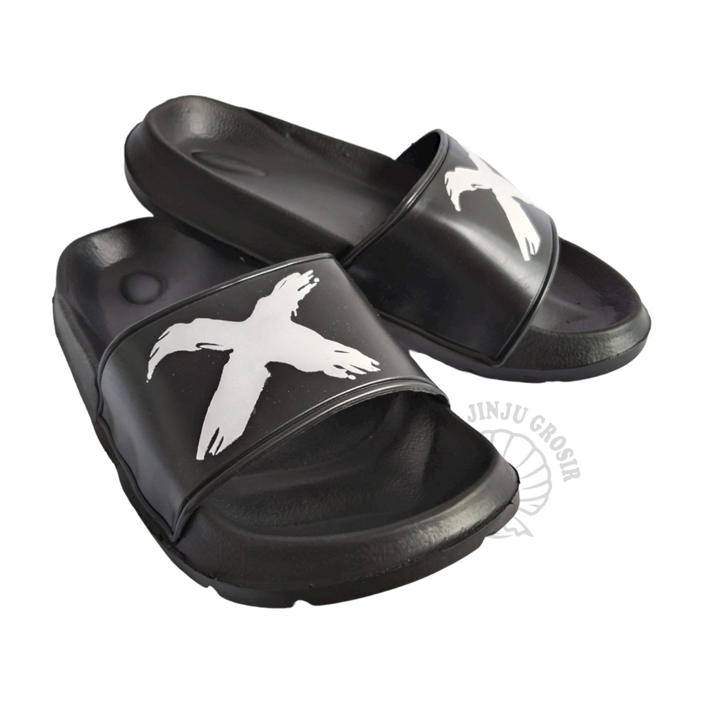 Sandal Slop Karet Laki Laki Dewasa Pria Sendal Kokop Anak Remaja Cowok Distro Casual Kekinian Warna 