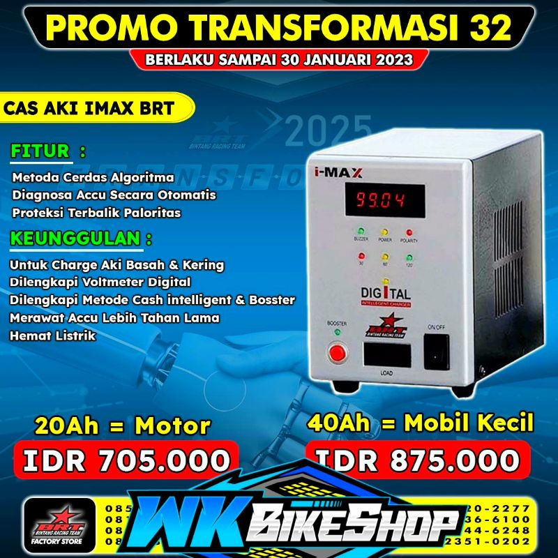 Jual CHARGER AKI BRT 20Ah/40Ah/ SMART CHARGER AKI 20Ah/40Ah / IMAX
