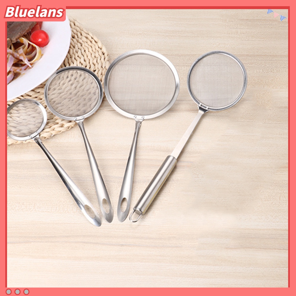 [Bayar Di Tempat]Sendok Saringan Bahan Mesh Stainless Steel Warna Biru