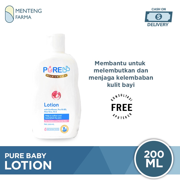 Pure Baby Lotion 200 mL - Pelindung dan Pelembab Kulit Bayi