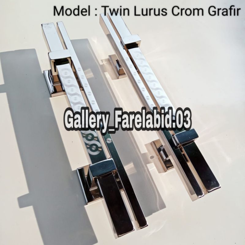 45 Cm Handle Pintu Rumah Stainless Steel Grafir 33 Cm Gagang Pintu Rumah Pegangan Pintu Kupu Tarung Pintu Rumah Minimalis