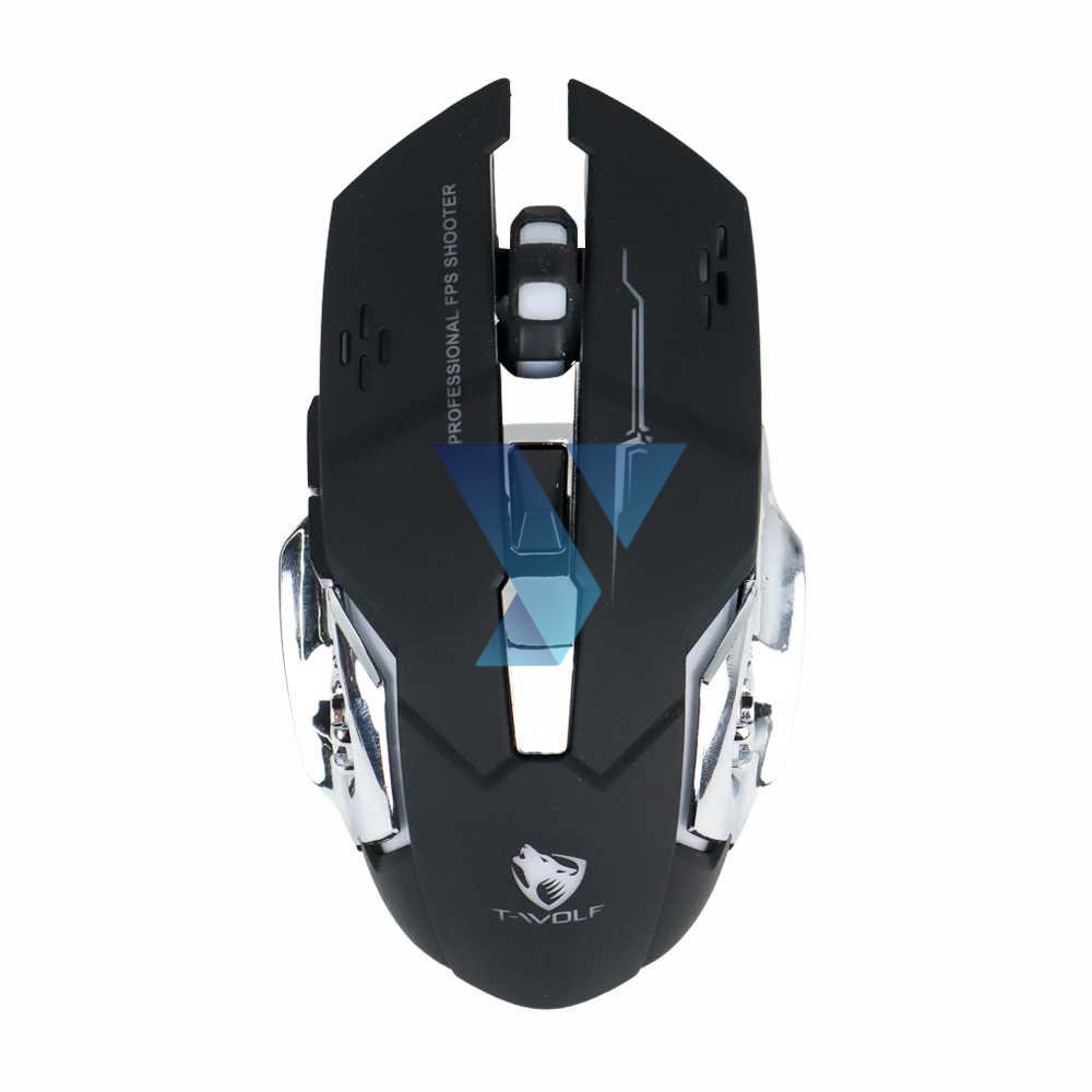 T-WOLF Wireless Gaming Mouse LED Light 2400 DPI - Q13 ( Al-Yusi )