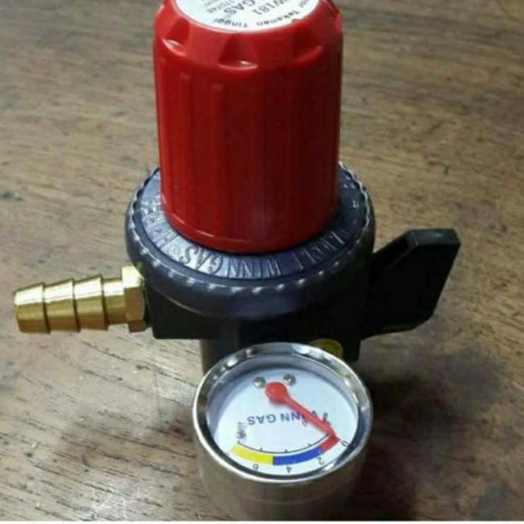 Garansi Terbaik--Winn Gas . 181 Meter , Win Gas . Regulator LPG , Tekanan Tinggi , Regulator Restora