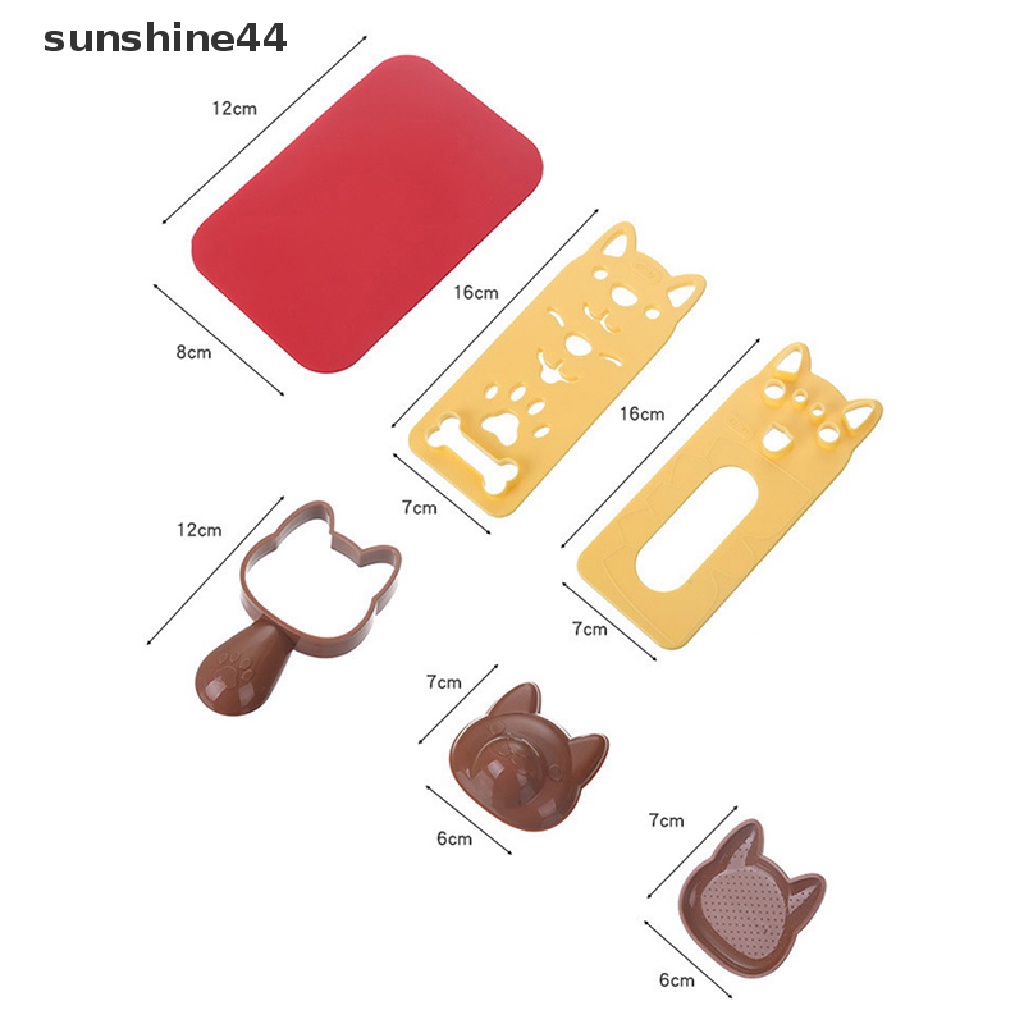 Sunshine 1 Set Cetakan Nasi / Sushi / Bento / Onigiri Motif Kartun