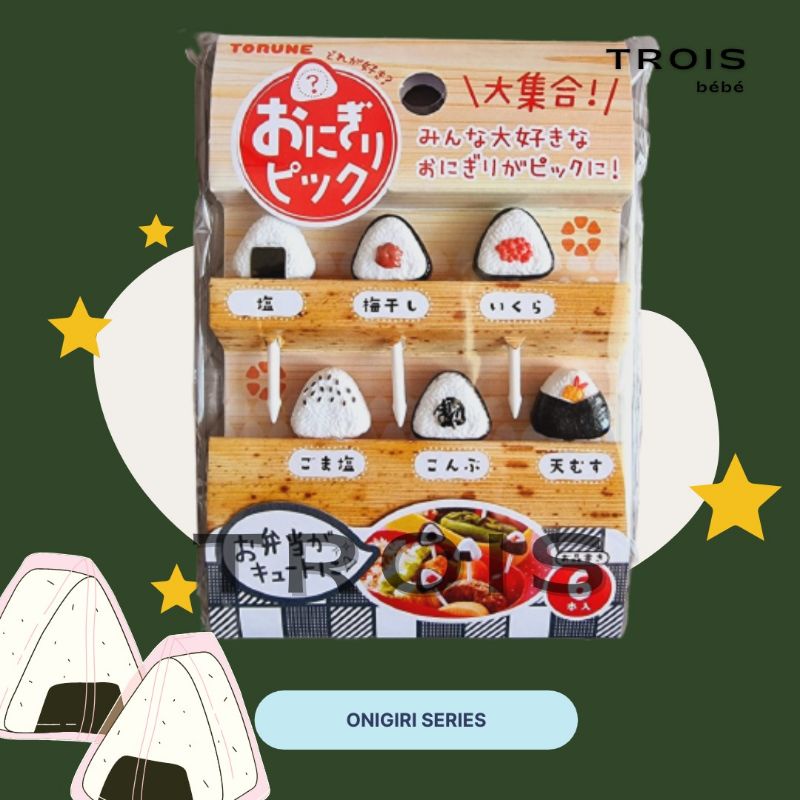 Onigiri Series - Food Pick Tusukan Bento Hiasan Bento Dekorasi Bento Hiasan Makanan Dekorasi Makanan