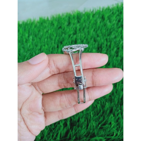 gelang perak asli silver 925 lapis emas/gelang tangan bangle love kupu² mp/asli silver/fashion wanita