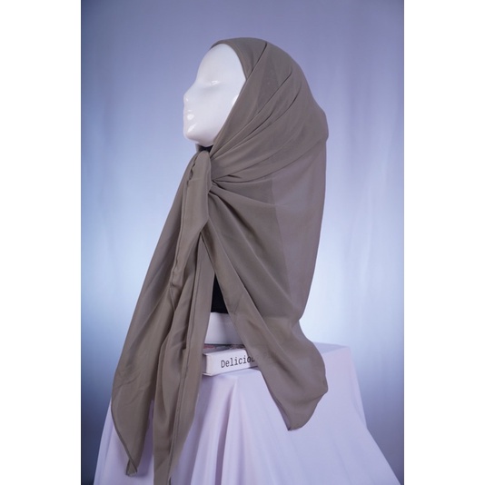 Hijab Segitiga Instan Bawal 1 layer plus inner /Segi3 /Segiempat instan inner/Ceruty baby doll