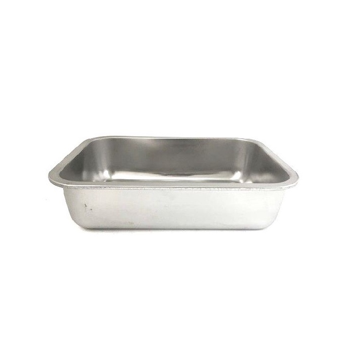 NAMPAN SEGI STAINLESS TEBAL 36x27x10CM TRAY CONTAINER
