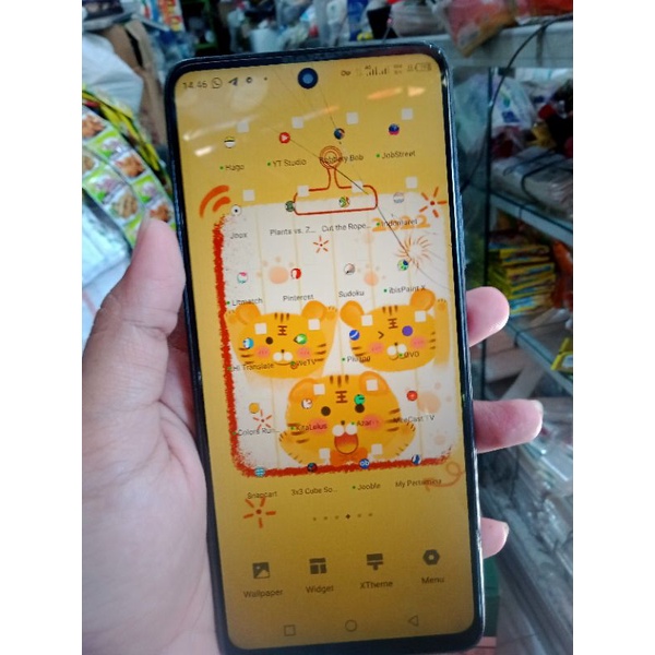 Infinix note 10 Ram 6 Rom 128 minus layar retak