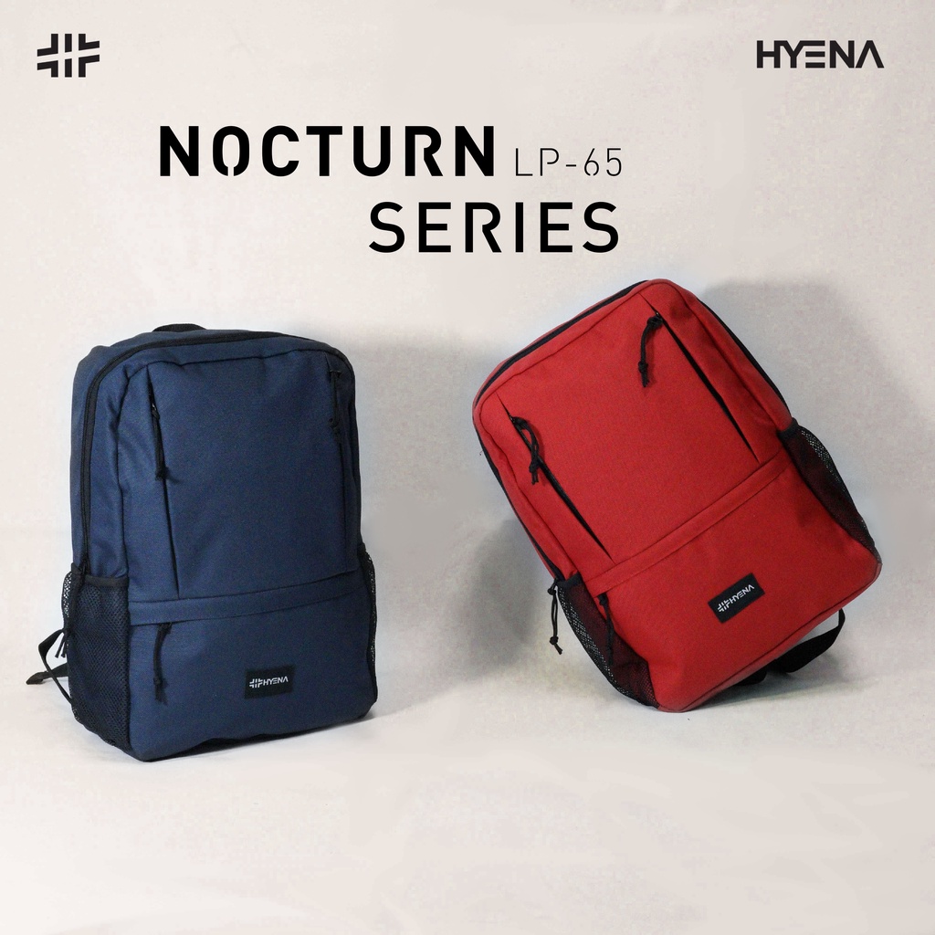 Tas Ransel Hyena Nocturn Series Unisex use Pria dan Wanita Korean Stylish Backpack - [HYBRAND LP65]