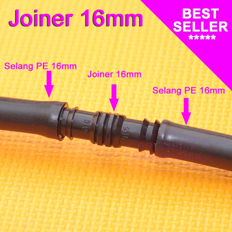 Joinner / Sambungan Selang PE 16mm
