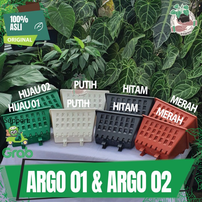 Pot Argo Dinding Tempel Vertical Garden Pot Tanaman Hias Bunga No 124 Pot Tempel Tembok Tanaman Ramb