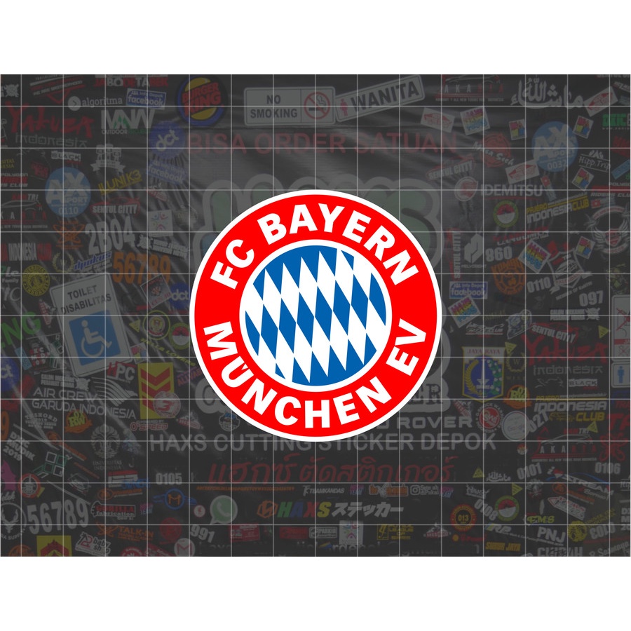 Cutting Sticker Bayern Mucnhen Ukuran 6 Cm Untuk Motor Mobil