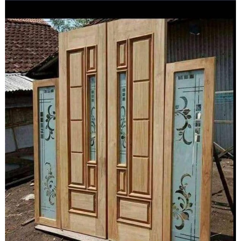 pintu utama kuputarung kayu jati via kargo