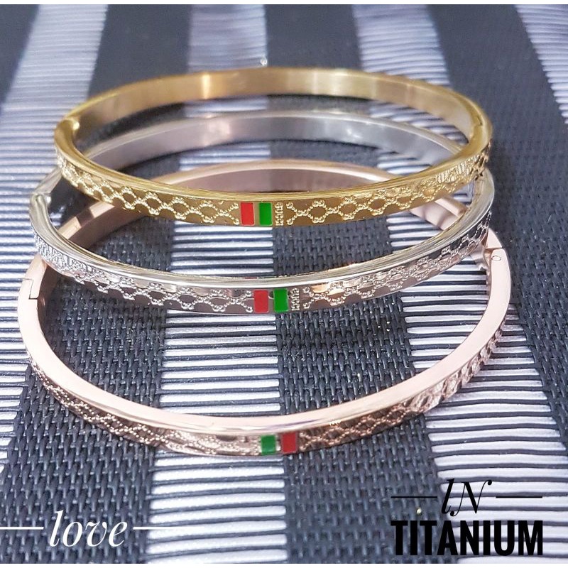 Gelang Titanium Isi 3 Awet Anti Karat 2510a