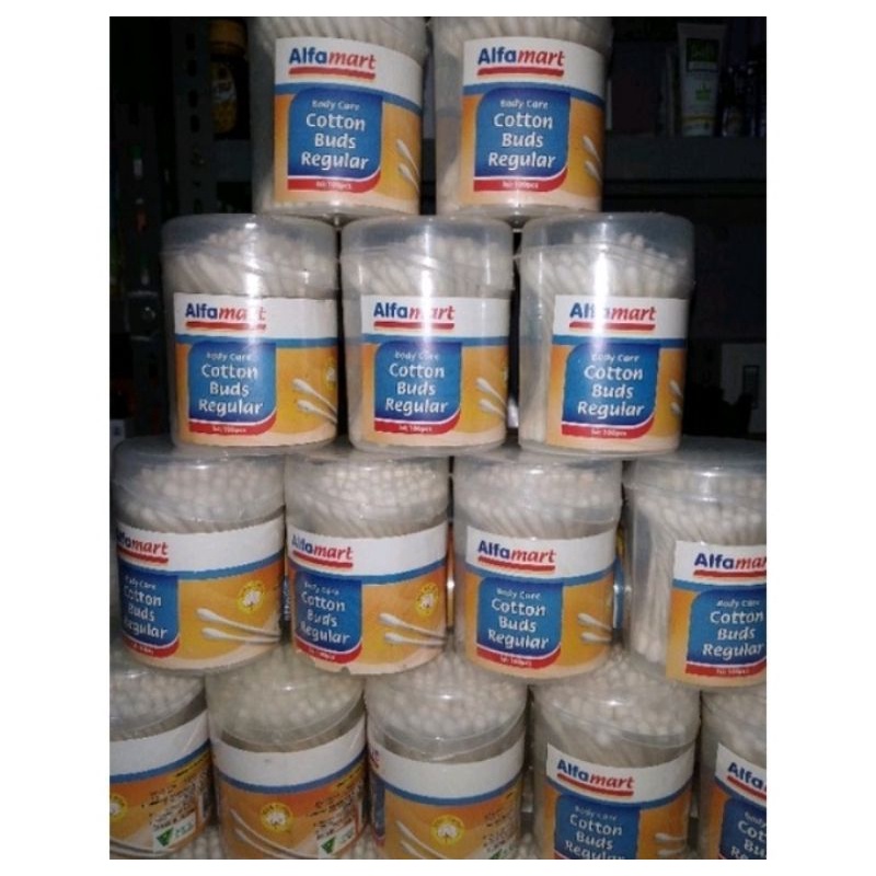 Cotton bud Alfa Regular Pot Isi 100's