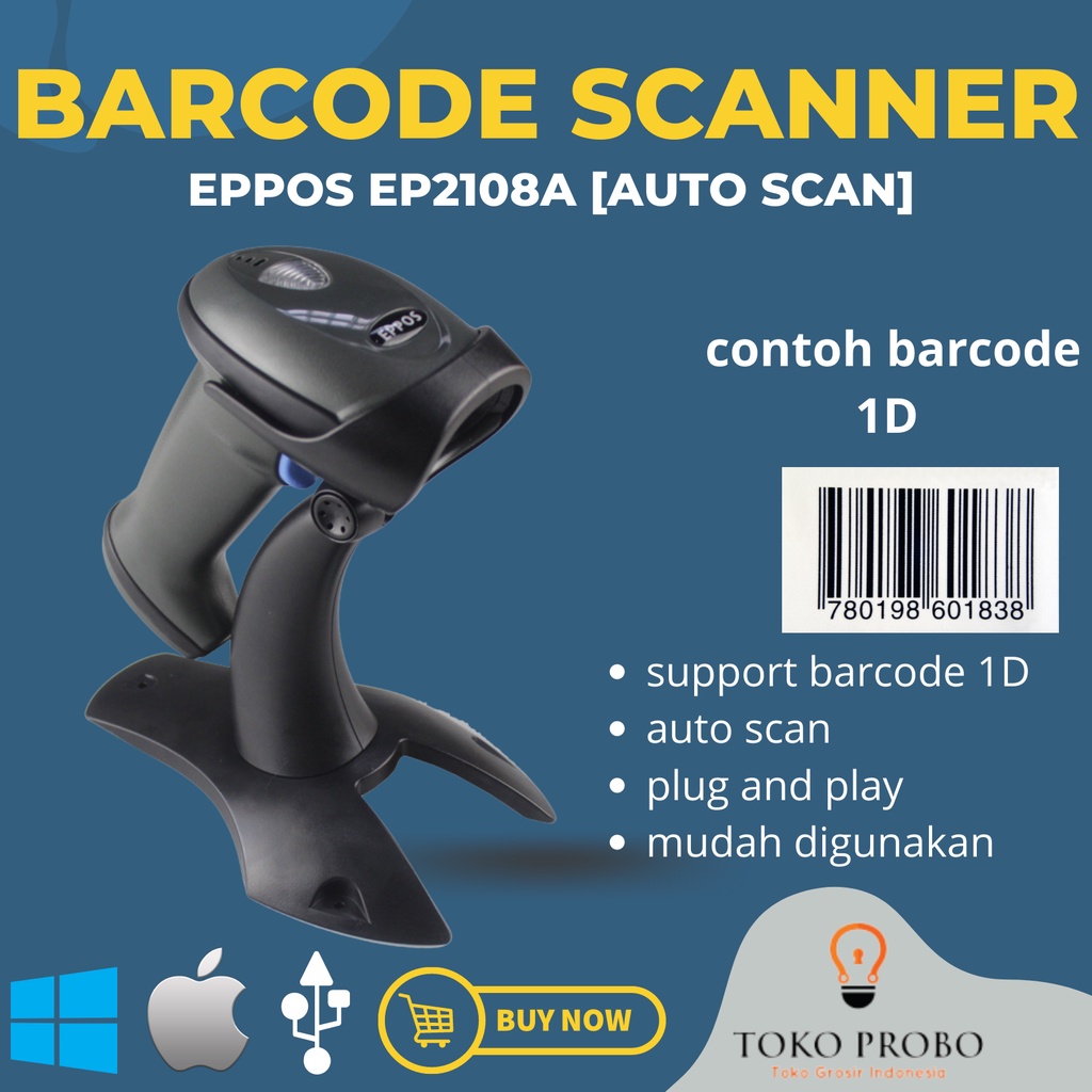 Barcode Scanner EPPOS EP2108A