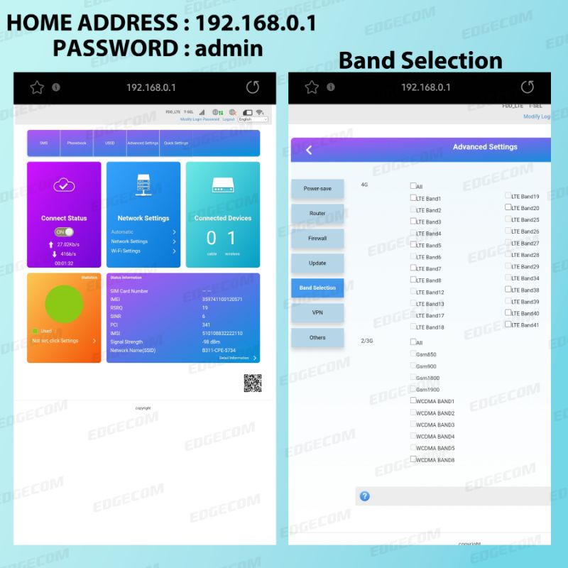 Mifi Router Modem B311 PRO 4G LTE Unlock All Operator