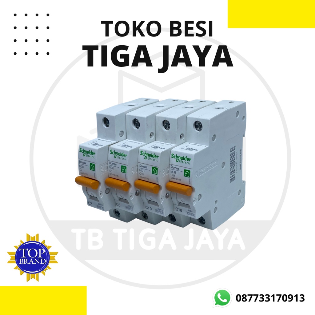 MCB 2 4 6 10 16 amper schneider