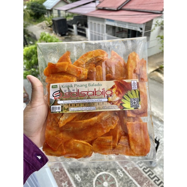 

Kripik Pisang Balado Salsabila Original / Kripik Pisang Balado 250 gr / Kripik Padang / Kripik Sumbar / Oleh-Oleh Padang