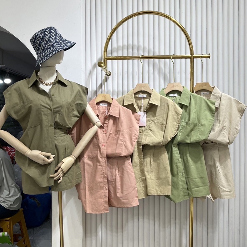 setelan kemeja mattine bangkok/ kemeja mattine import bangkok/ setelan wanita import/ baju wanita im