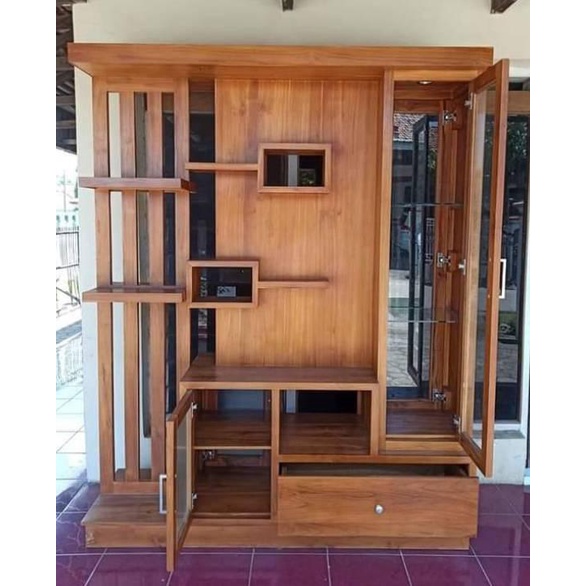 RFJ003 PARTISI PEMBATAS RUANGAN MINIMALIS 2 MUKA [ HARGA MENTAHAN/BELUM WARNA ]