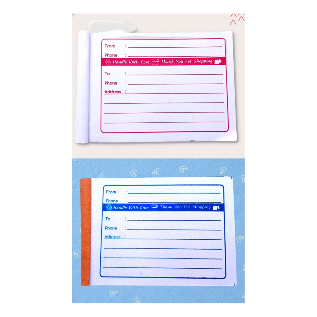 

Kertas alamat pengiriman olshop onlineshop murah hvs bukan stiker isi 50