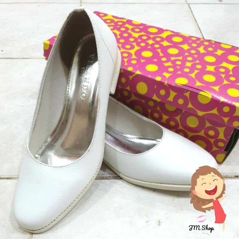 ❤️jmshopplm❤️ Sepatu perawat pantofel wanita pdh pansus putih AKPER putih Vilando