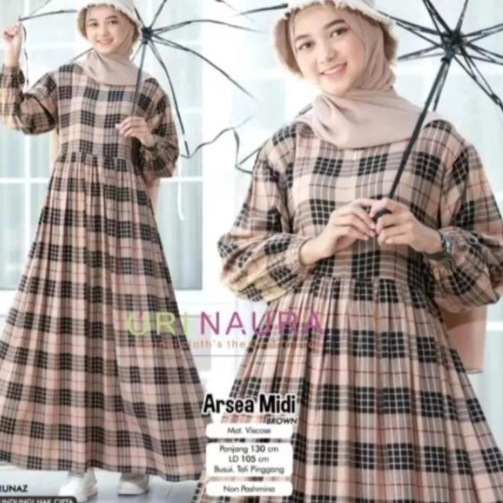 Harga Bersahabat GAMIS MIDI KOTAK PREMIUM // GAMIS MIDI KOTAK WANITA // GAMIS TERBARU