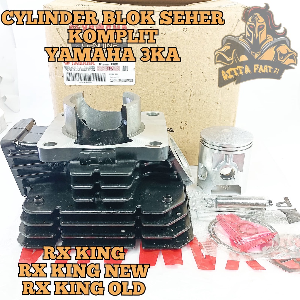 CYLINDER BLOK SEHER PISTON RING KOMPLIT YAMAHA 3KA RX KING KUALITAS ASLI ORIGINAL YAMAHA YGP PRESISI TINGGAL PASANG BAHAN BERKUALITAS DAN DIJAMIN AWET RX KING NEW RX KING OLD RXKING LAMA RXKING