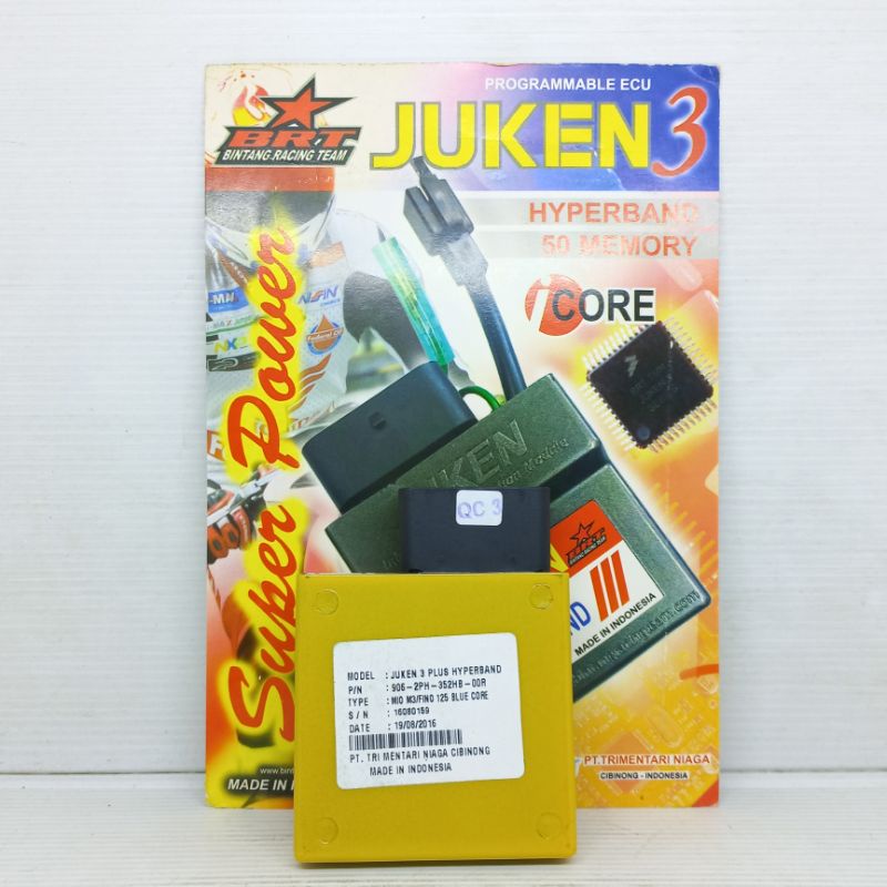 Juken 3 dan juken 5 BRT Hyperband Mio M3 Fino 125 Blue Core