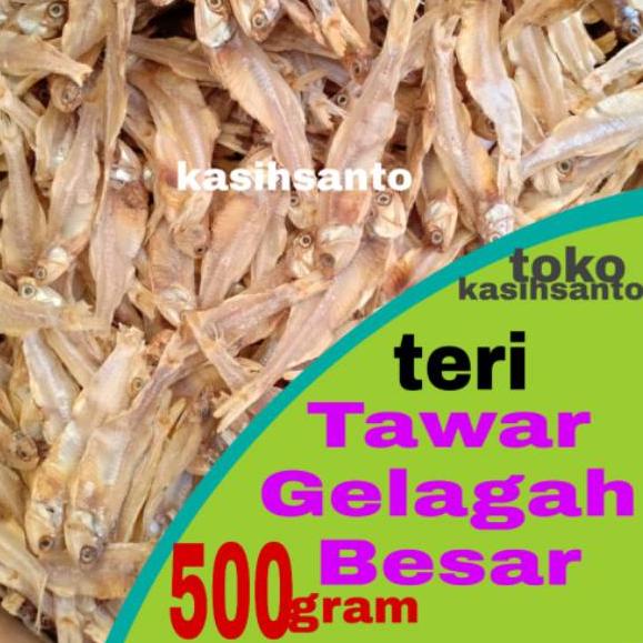 

HOT Product Ikan asin teri tawar Gelagah/padang,besar-500gram 