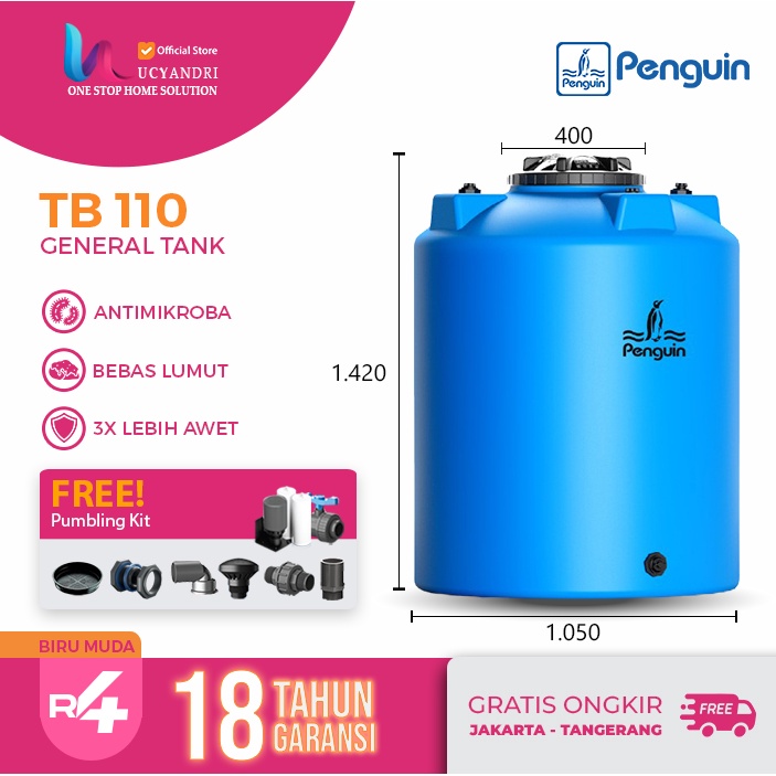 Tangki Air Penguin TB 110  / Toren Air / Tandon Air PREMIUM QUALITY