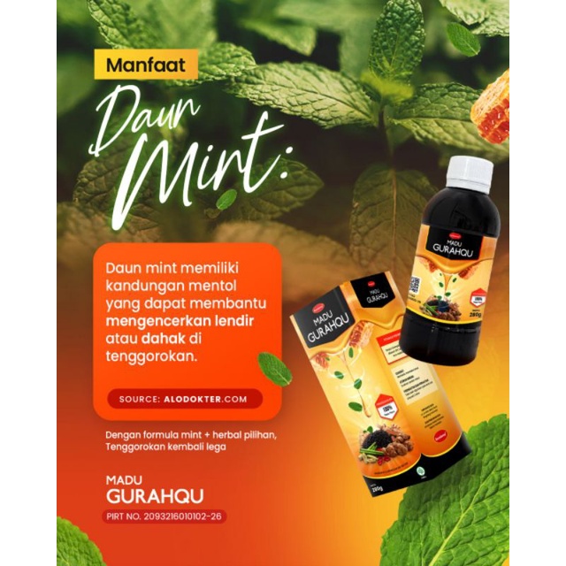 

madu gurahqu obat batuk anak