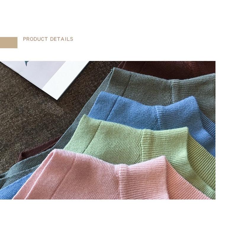 Berkualitas옷 AJWShop Atasan Rajut Import Premium Tanpa Lengan | Inner Turtleneck Wanita Premium | At