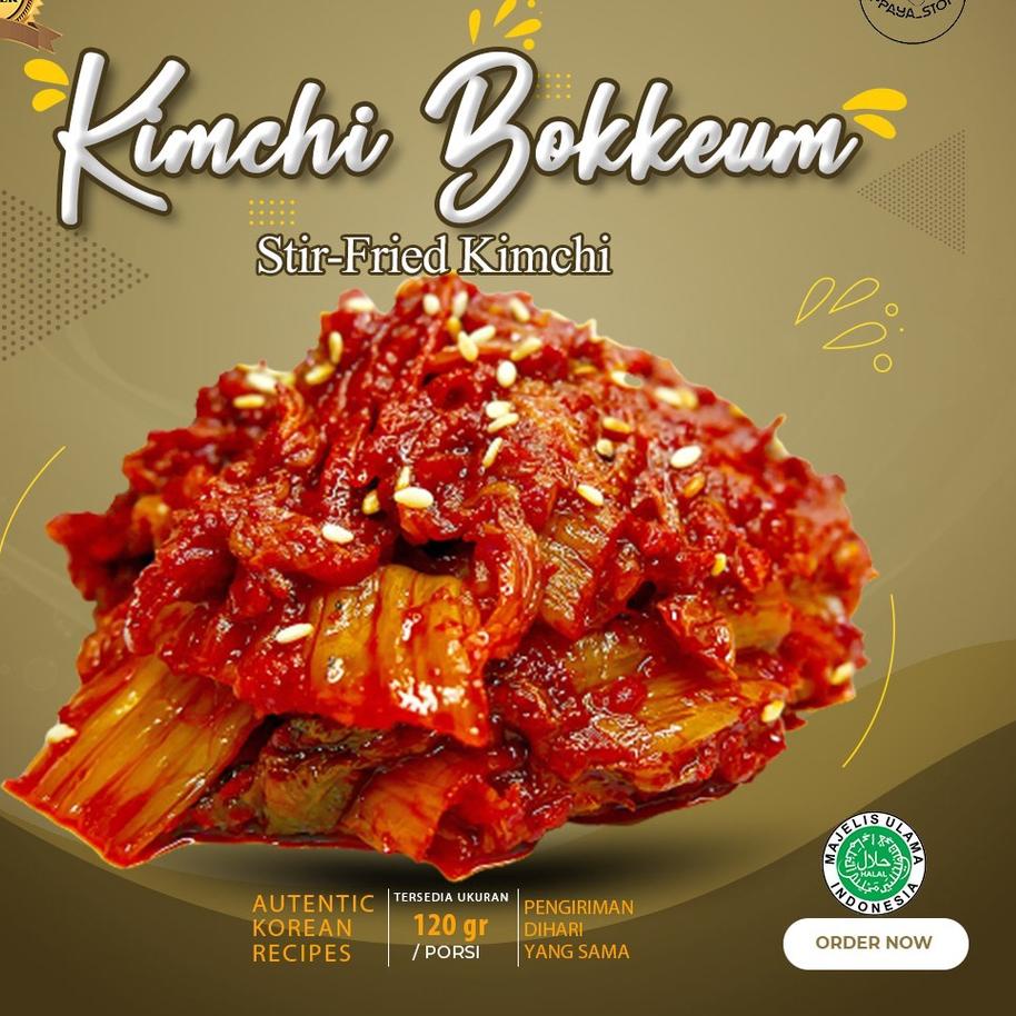 

10.10 FLASH SALE Kimchi Bokkeum / 김치볶음 / Stir-fried Kimchi / Kimchi Goreng 120 Gr murah