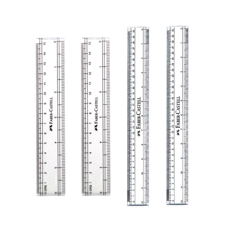 

PENGGARIS FABER CASTELL UKURAN 15CM(170640)/UKURAN 30CM(171220)