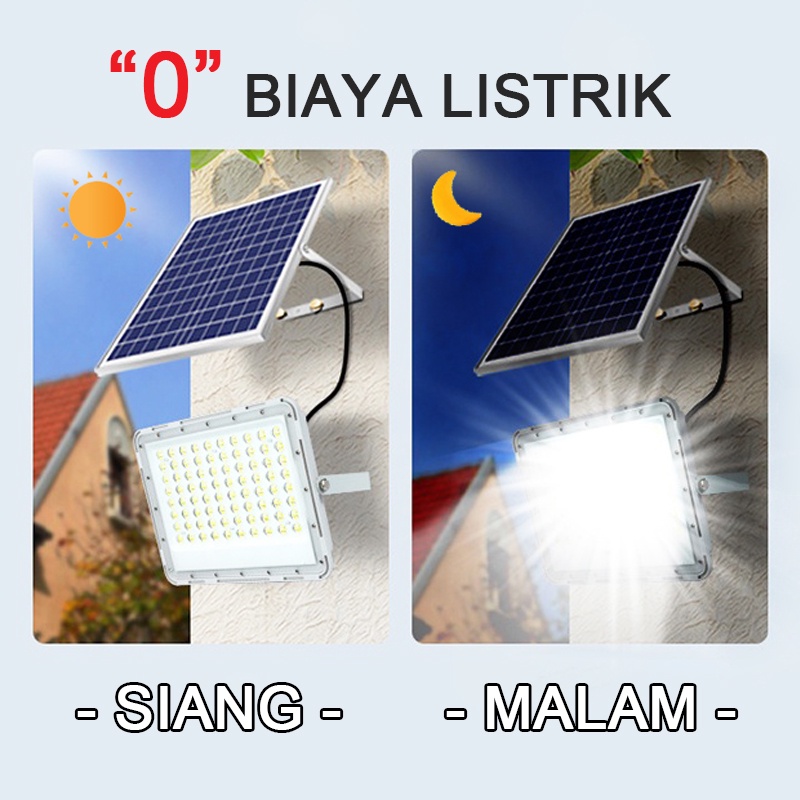 Lampu Tenaga Surya Led Solar Lights Outdoor Flood Street Lampu IP67 Waterproof with Remote Lampu banjir luar ruangan surya