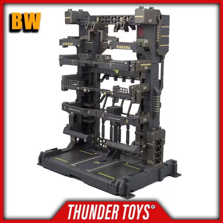 SYSTEM BASE HANGAR MS CAGE FOR 1/100 GUNDAM MG / EFFECT WING HANGER BW