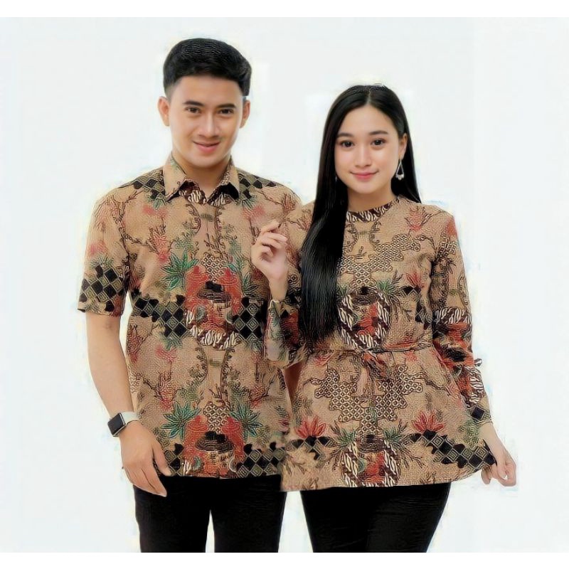 couple batik gucci original hilmi super seragam batik kerja kantor pakaian pria wanita sarimbit batik pasangan suami istri baju batik ori 11.11 22 batik pilihan qonita batik fashion busana muslim