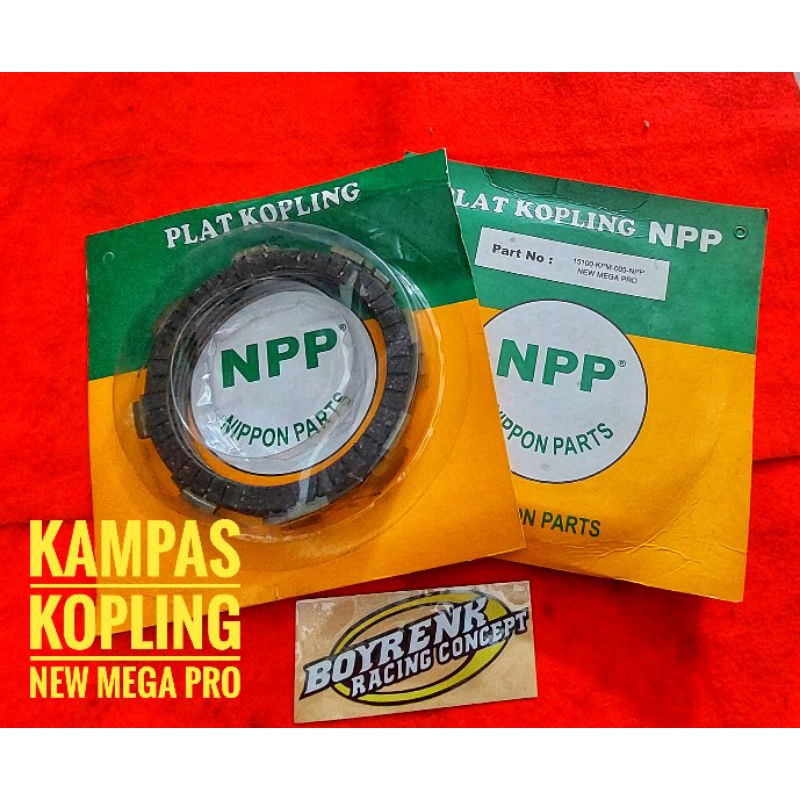 Plat Kampas Kopling NEW MEGA PRO-MP MONO KODE KPM NPP-BOYRENK RACING