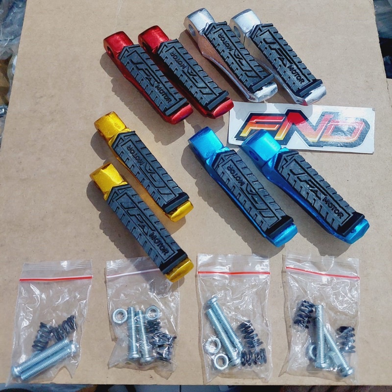 Footstep Postep Pijakan kaki Belakang Variasi CNC Alumunium Universal Semua Motor