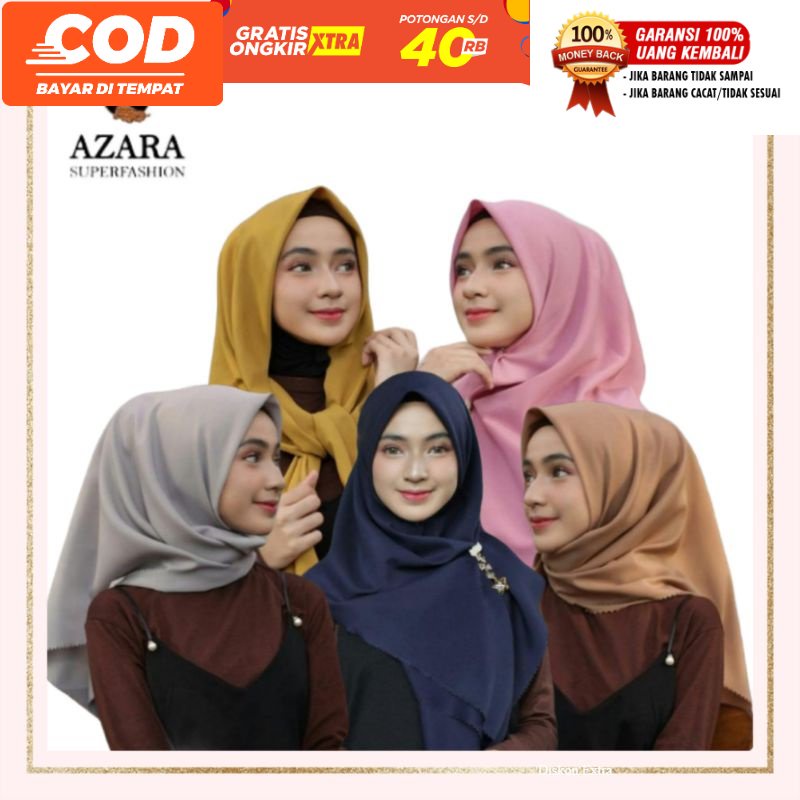 [fafihijab] HIJAB JILBAB SEGIEMPAT DIAMOND LC (ISI 5 PCS) GROSIR READY MAKASSAR MURAH